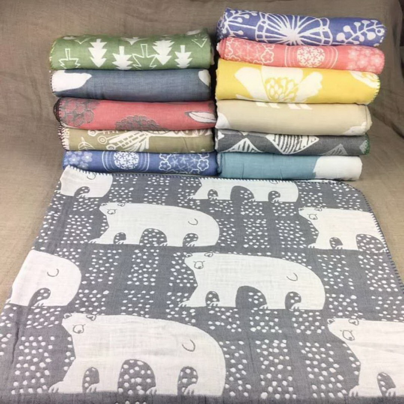 Couverture de serviette d'impression textile en coton japonais