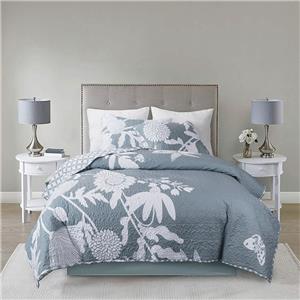 Couvre-lit de lit de fleur d'impression textile